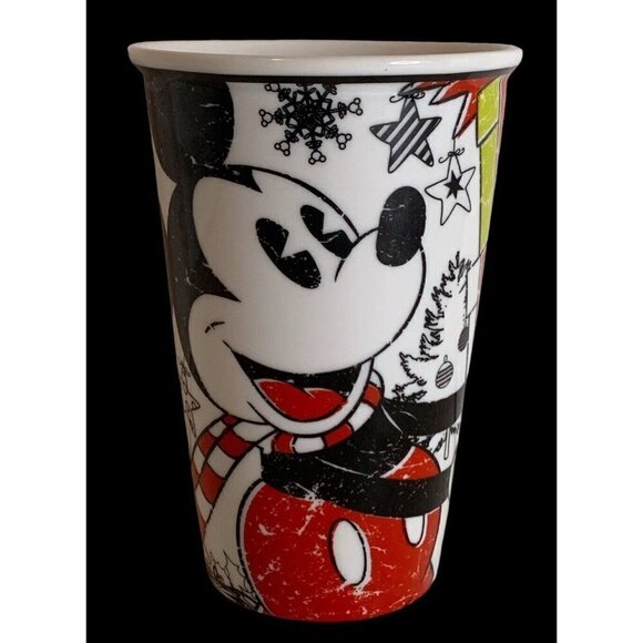 Disney Mickey Mouse Mug Cup Tumbler Christmas Magic is Everywhere - Picture 5 of 13